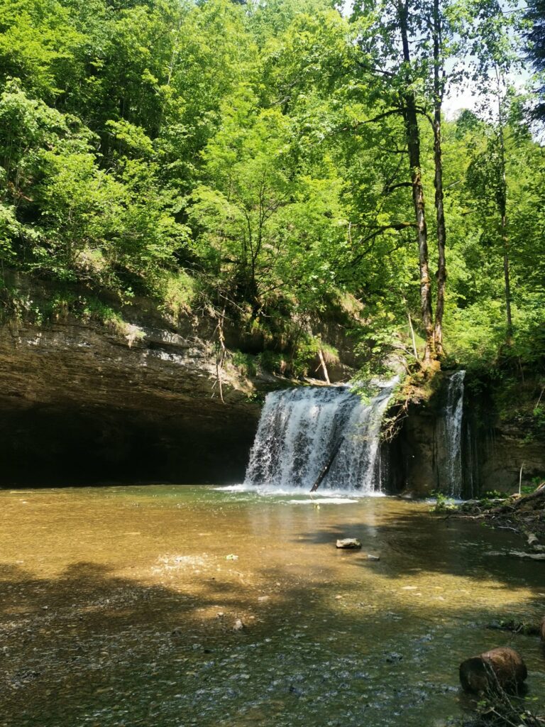 Les cascades du Hérisson dans le Jura