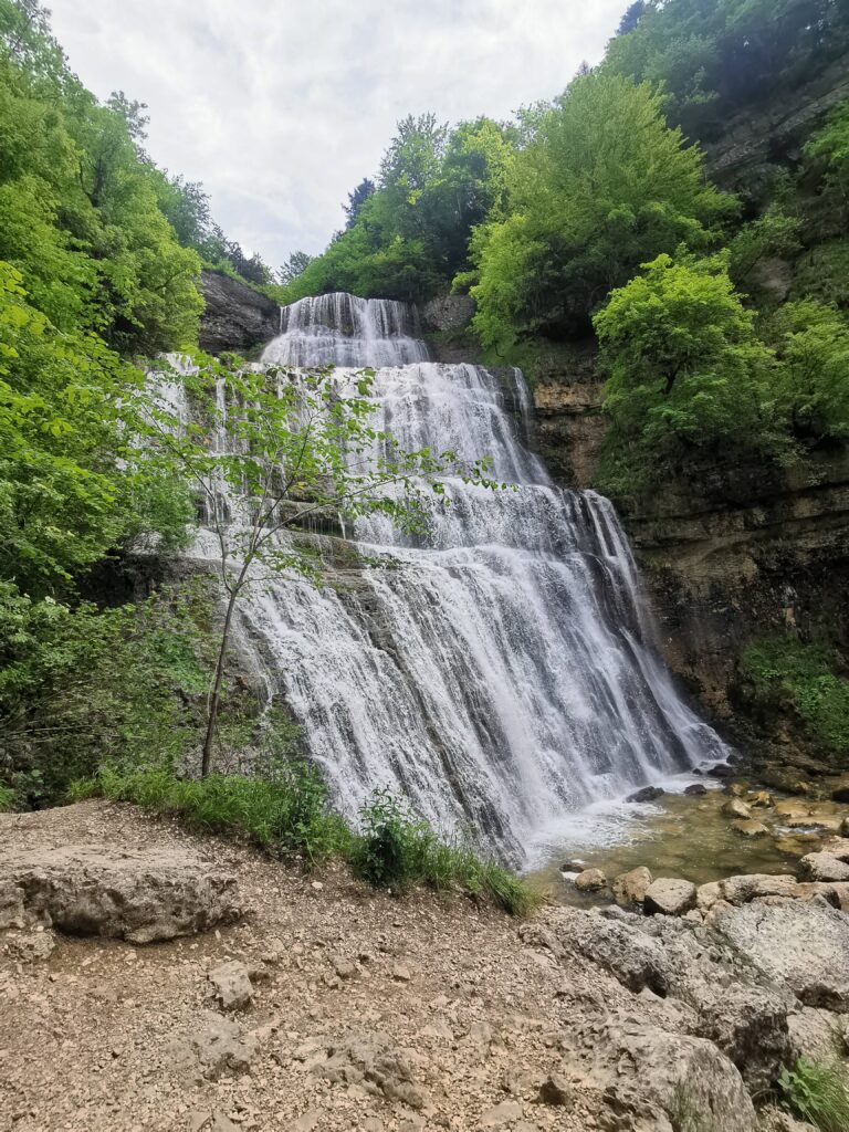 Les cascades du Hérisson dans le Jura