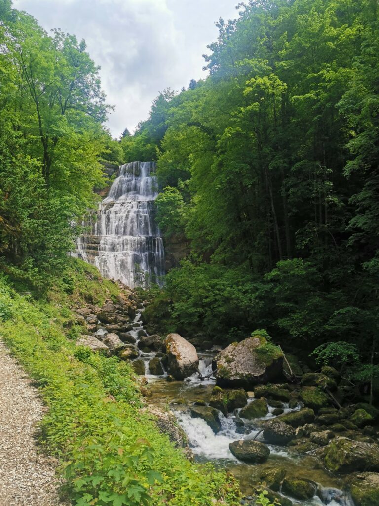 Les cascades du Hérisson dans le Jura
