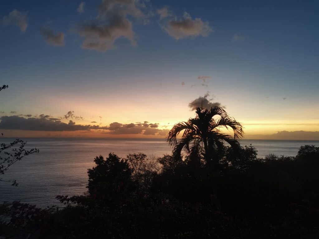 Coucher de soleil, Point de vue de Gadet