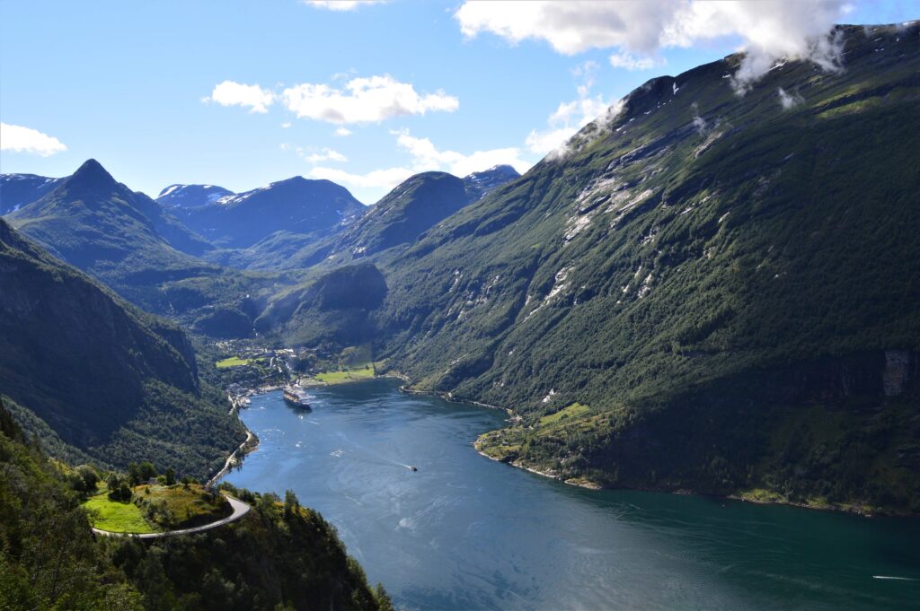 Geirangerfjord vu d'en haut