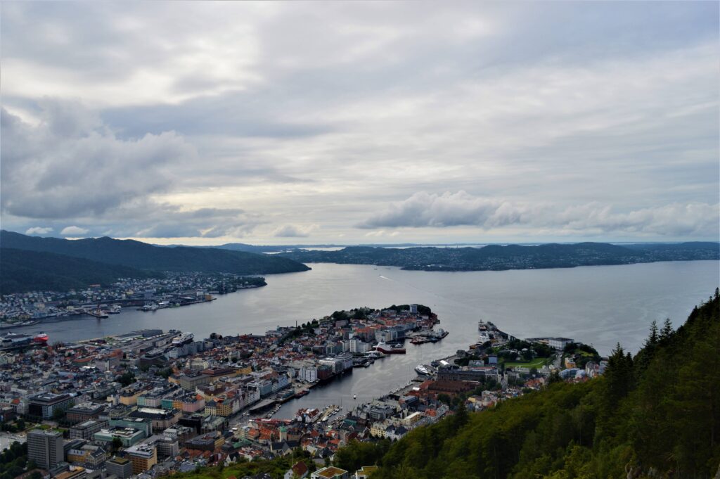 Panorama du point de vue de Floyen
