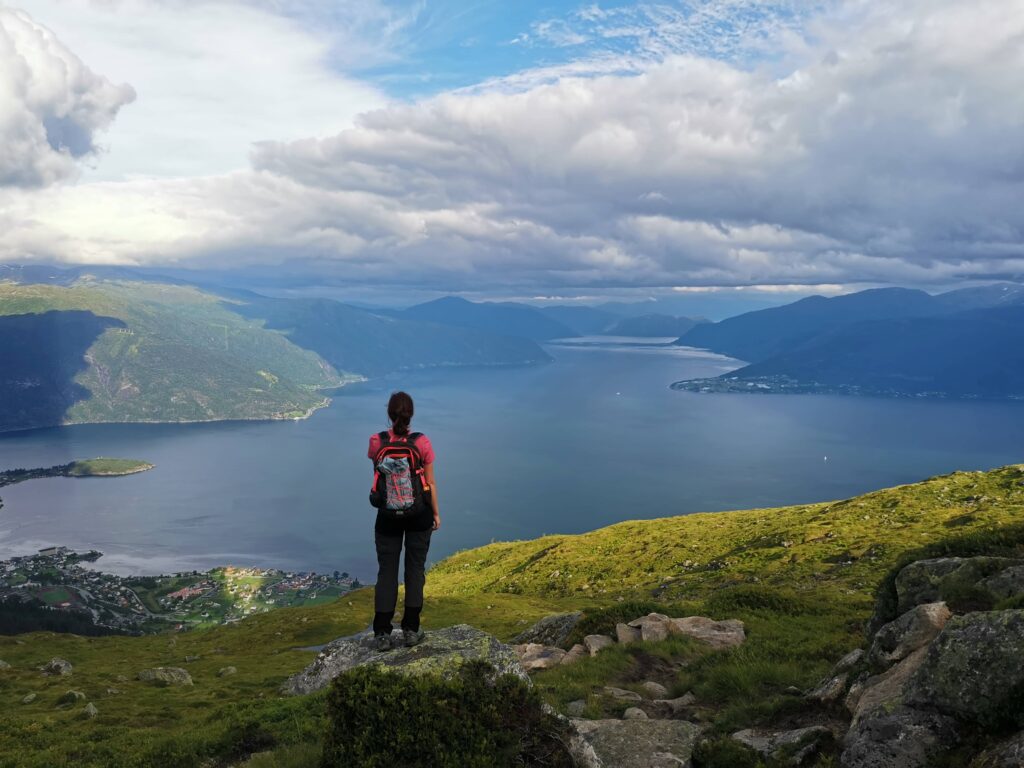 Point de vue lors de la randonnée de Raudmelen