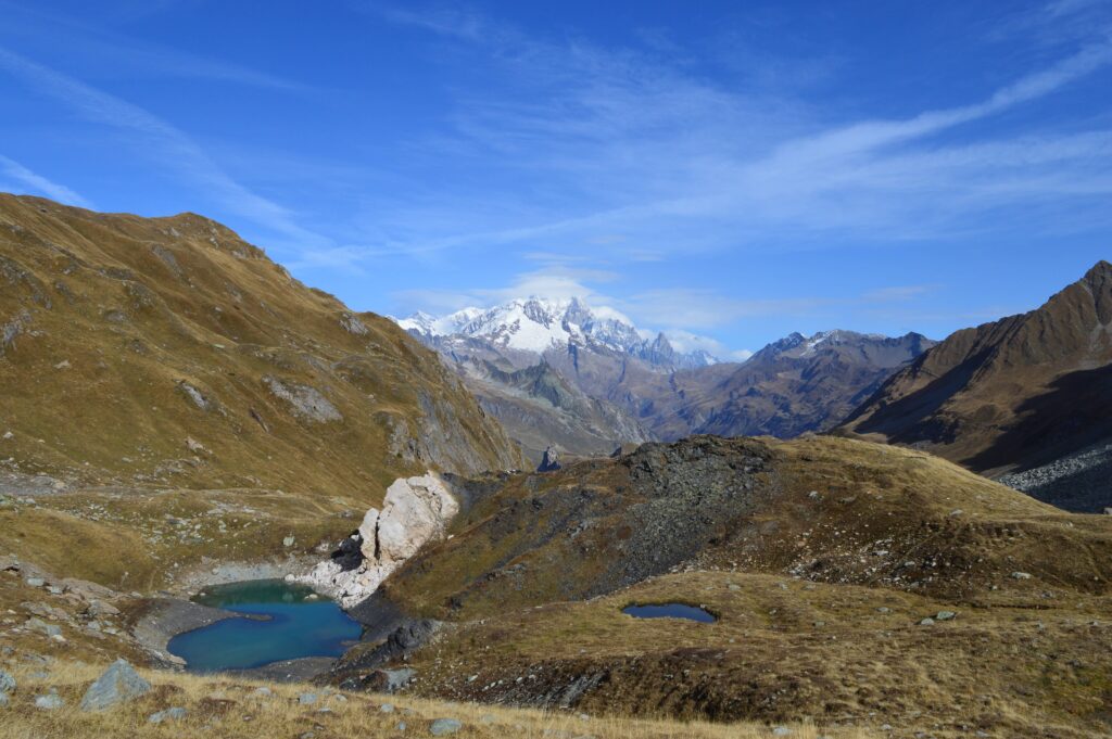 Tarentaise, lac sans nom et Mont-Blanc