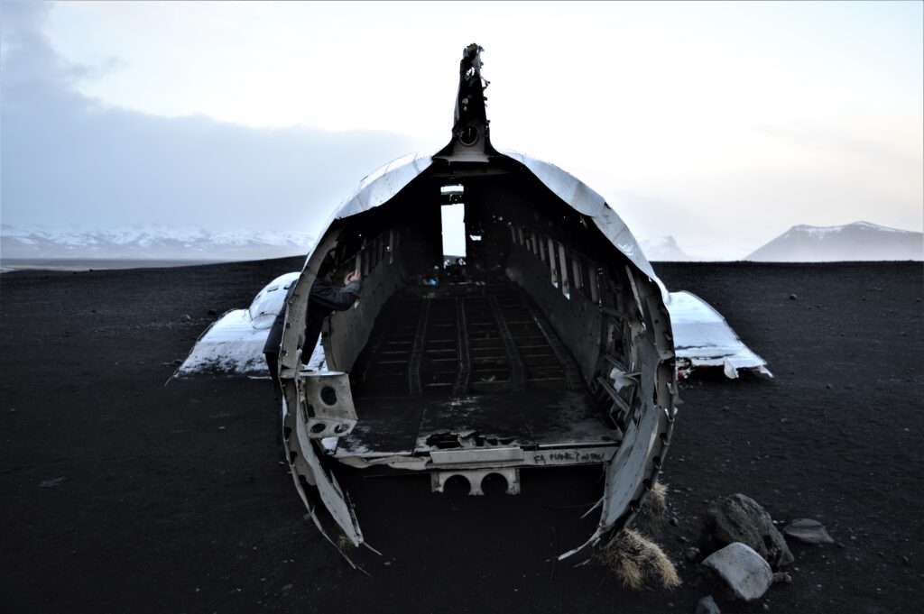 L'épave de l'avion