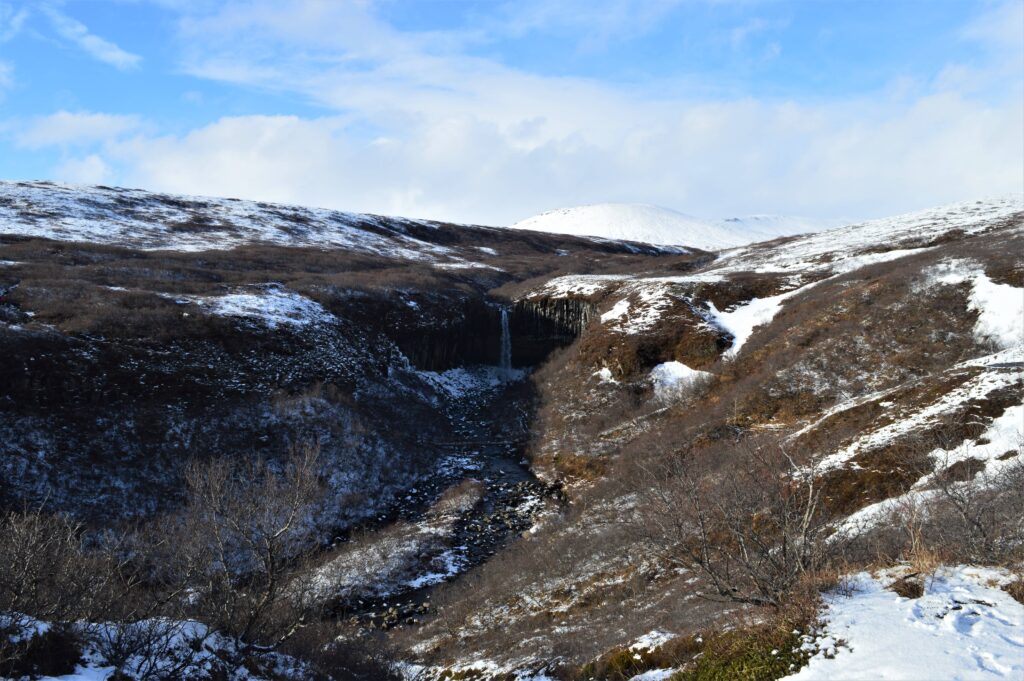 Svartifoss, parc de Skaftafell, Islande