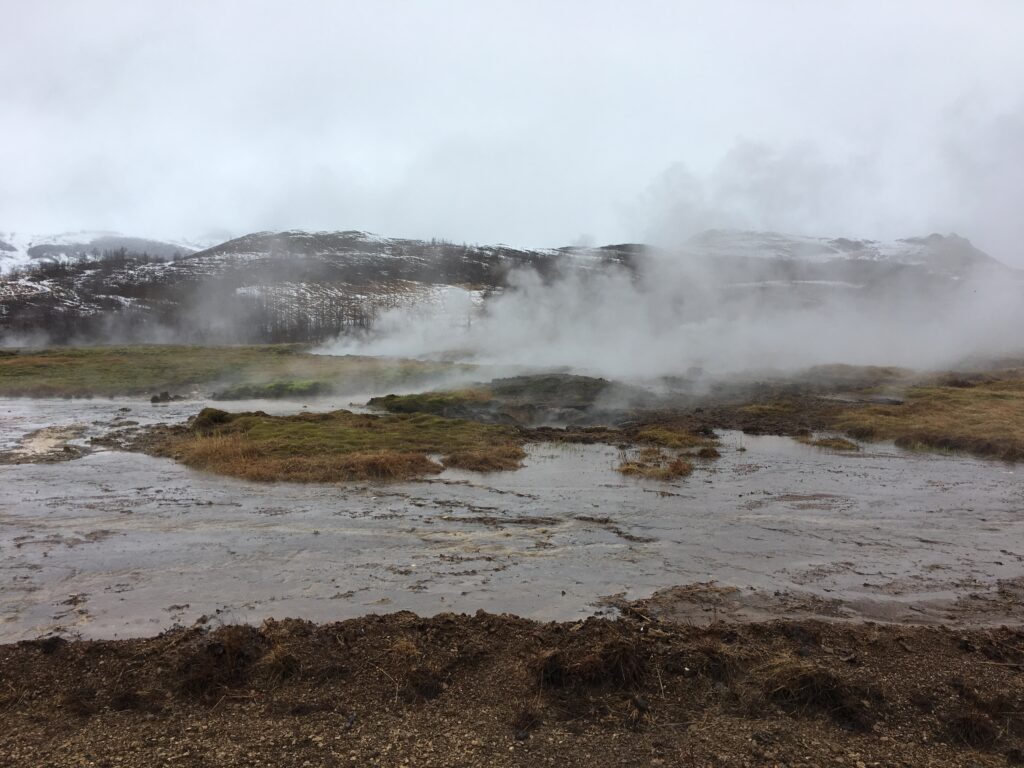 Le décor à Geysir