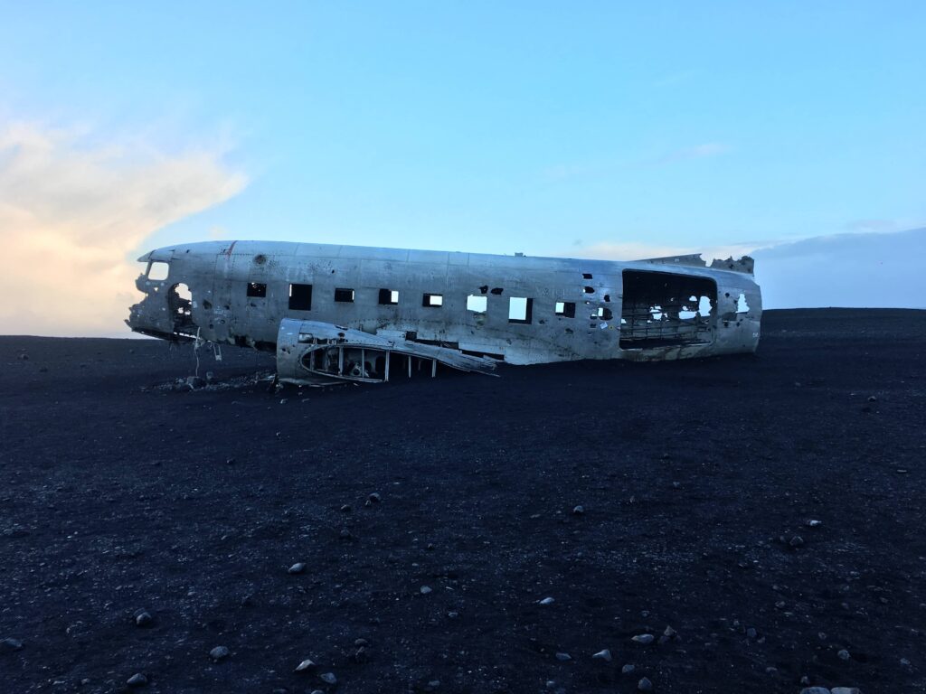L'épave de l'avion