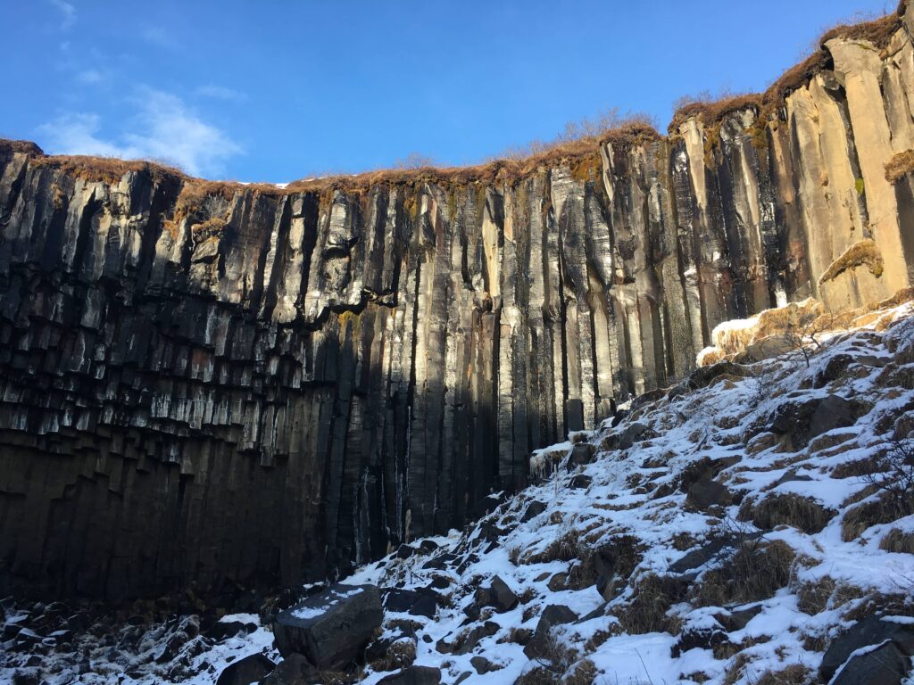 Svartifoss, parc de Skaftafell, Islande