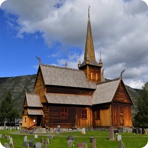 Eglise en bois debout de Lom, Norvège