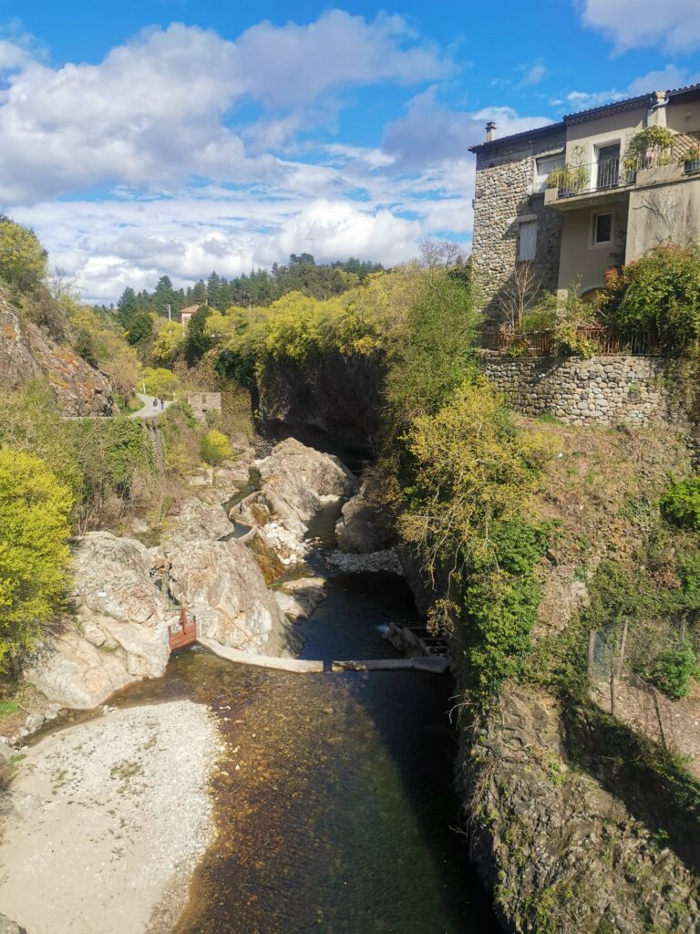 Vue du pont, Jaujac